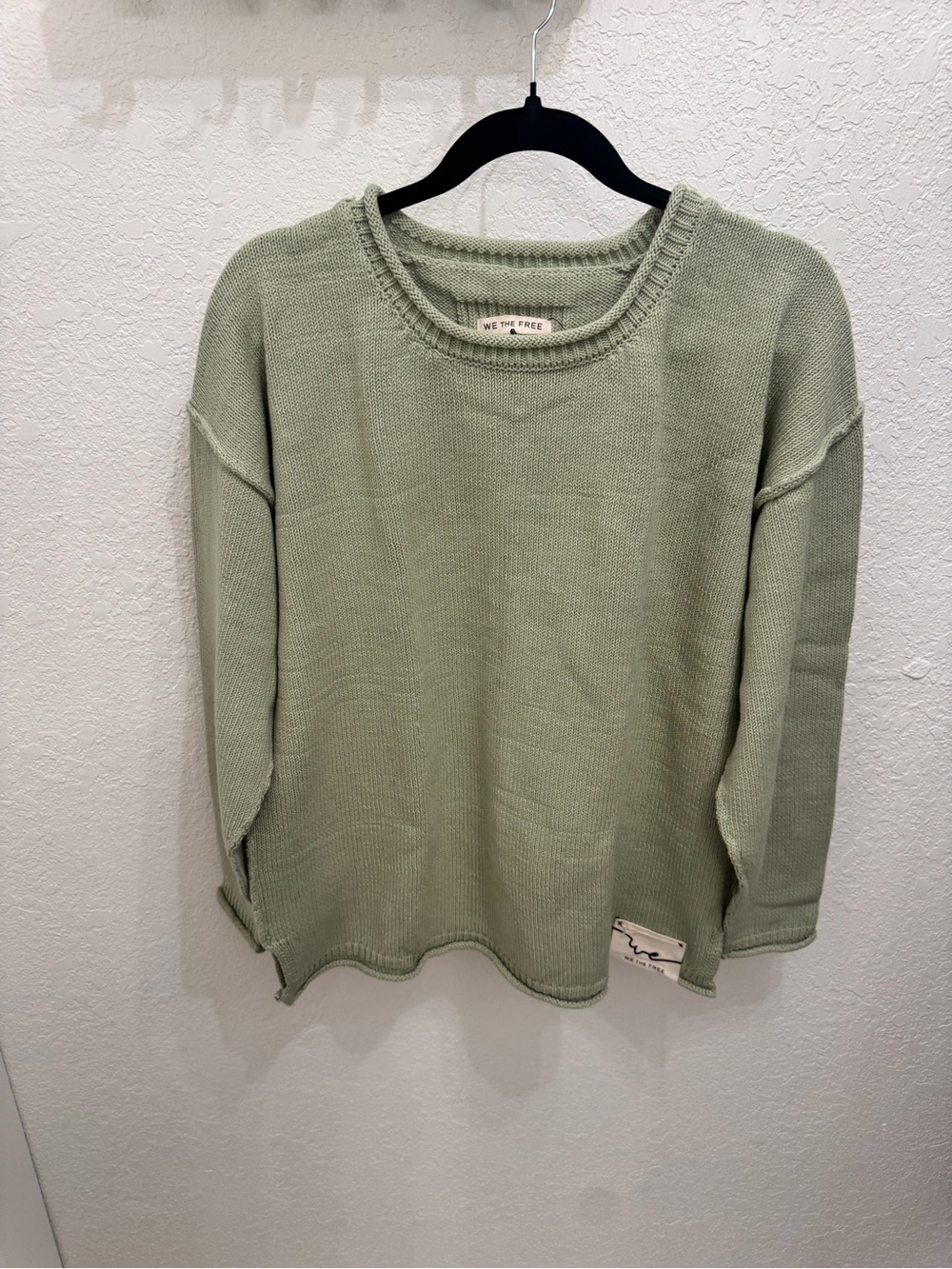 Free People We The Free Ella Roll Neck Sweater | Sage | Size X-Small